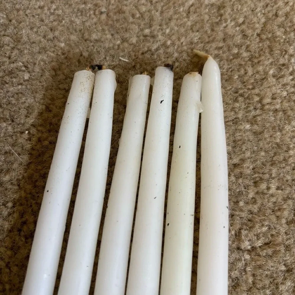 Hallmark Hostess Tapers Vintage White Candles